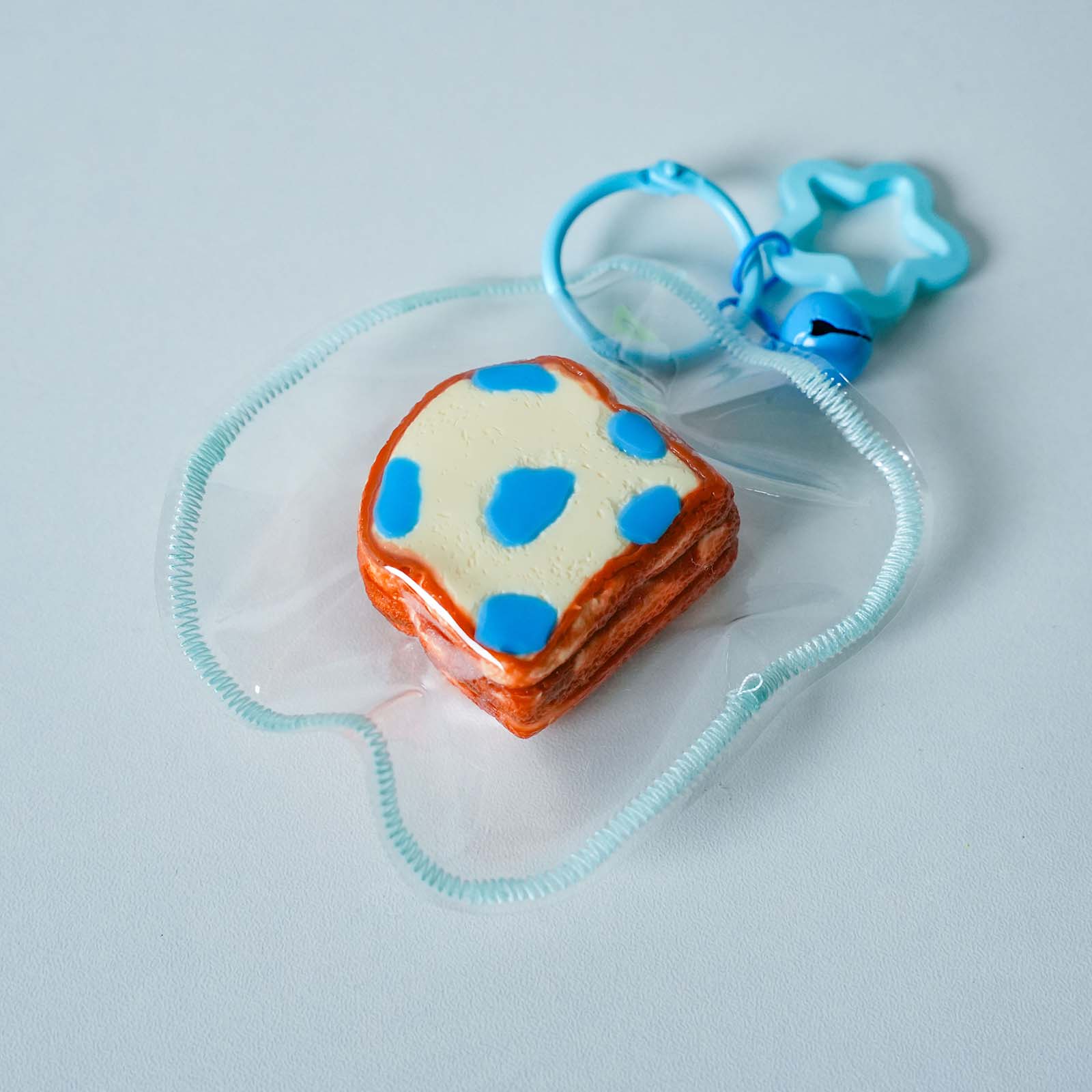 Blue Speckled Toast Taba Squishy