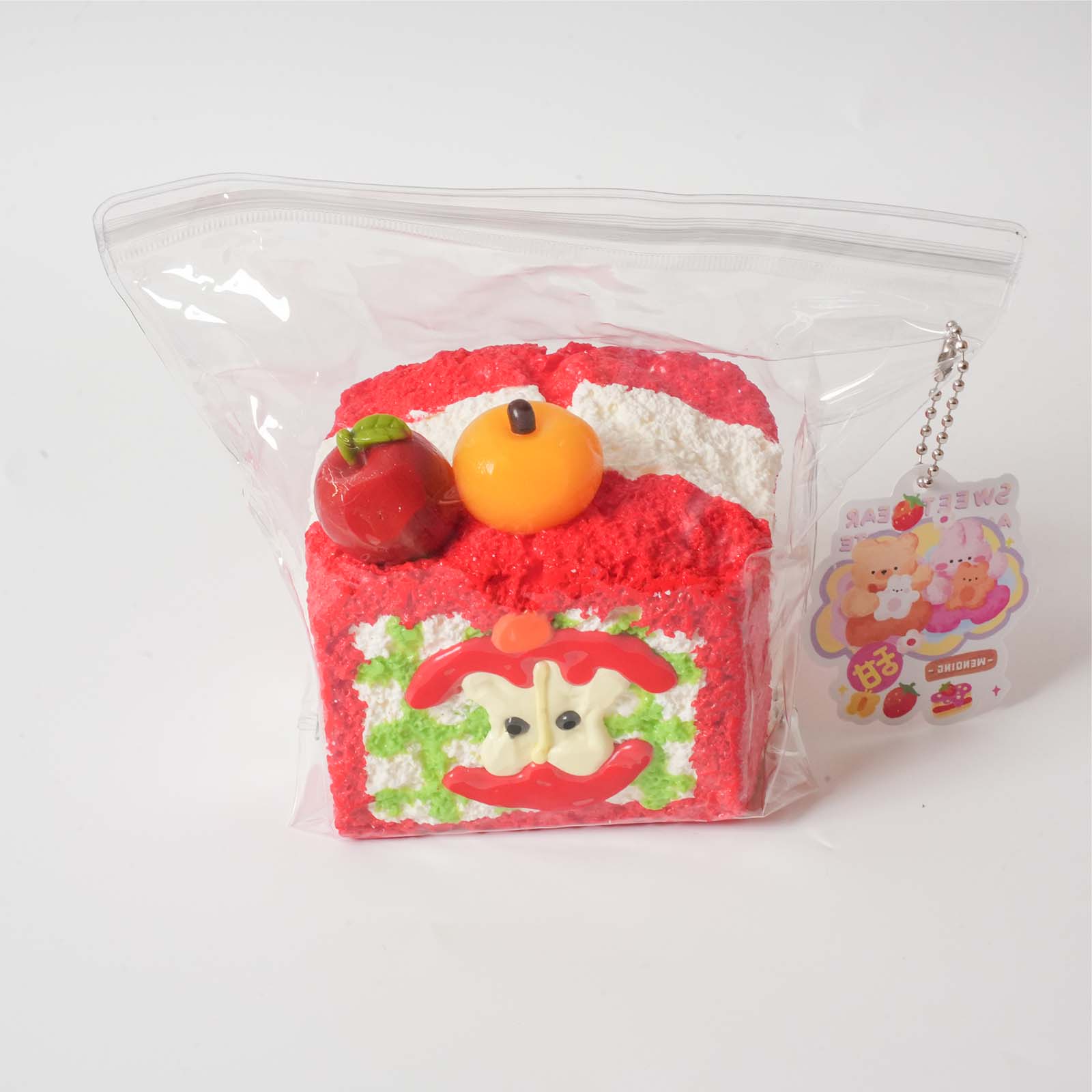 Three-Layer Apple Toast Taba Squishy