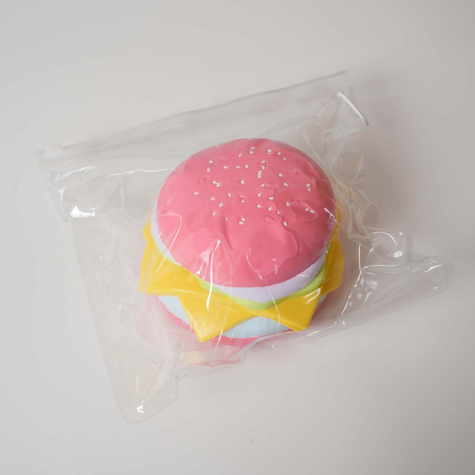 Pink Big Burger Taba Squishy