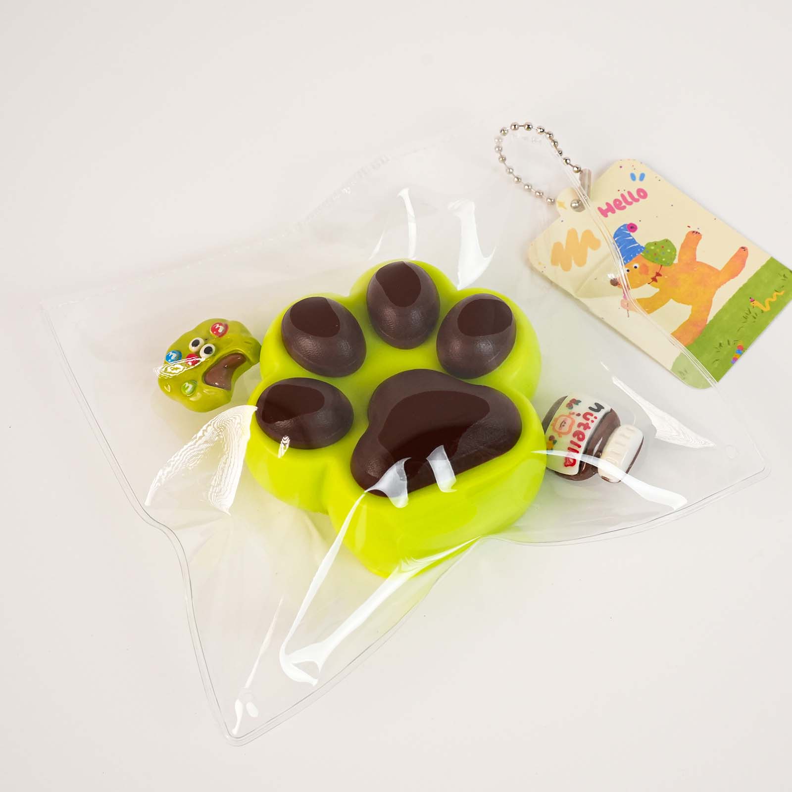 Greenapple cat Paws Taba Squishy