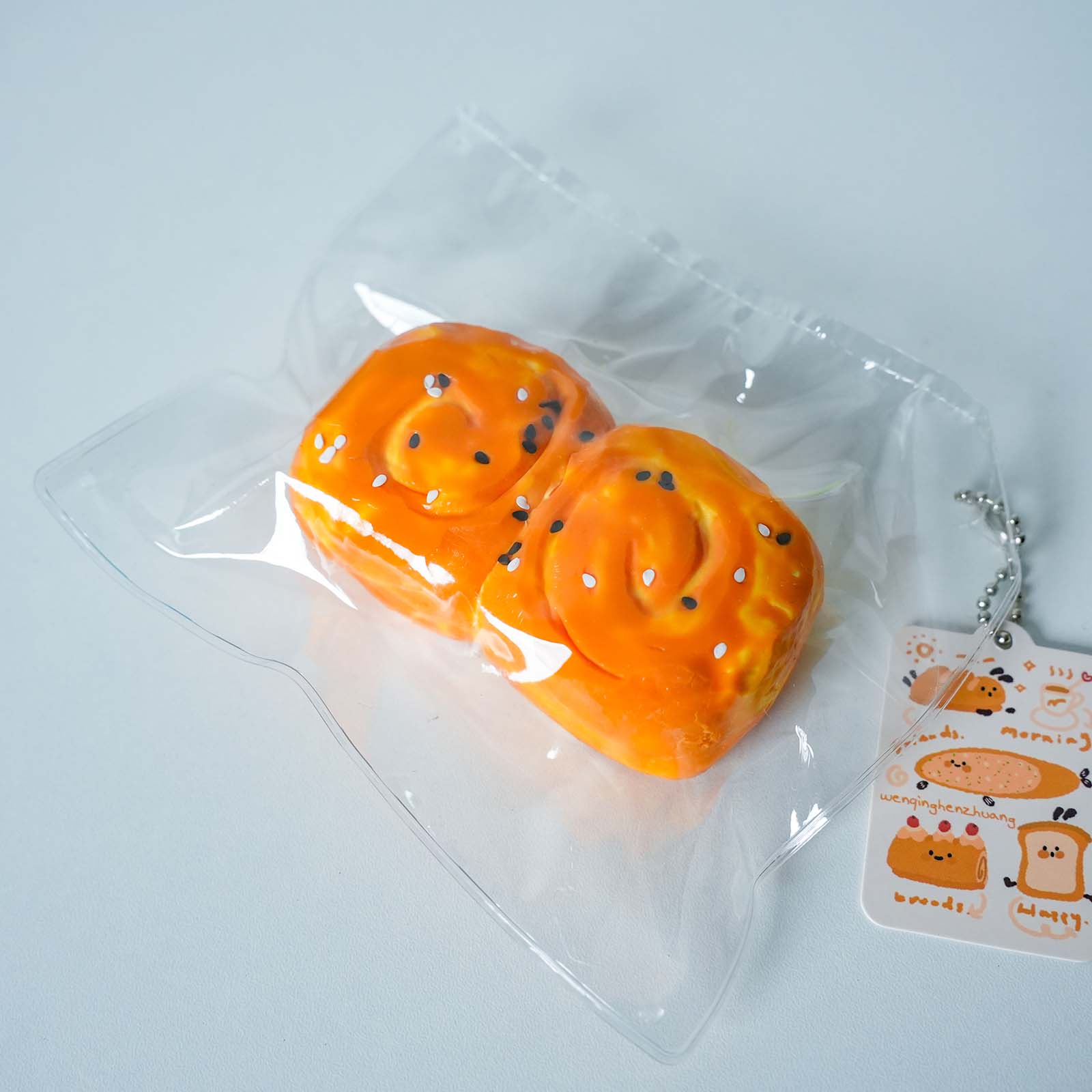 Honey Sesame Bun Taba Squishy