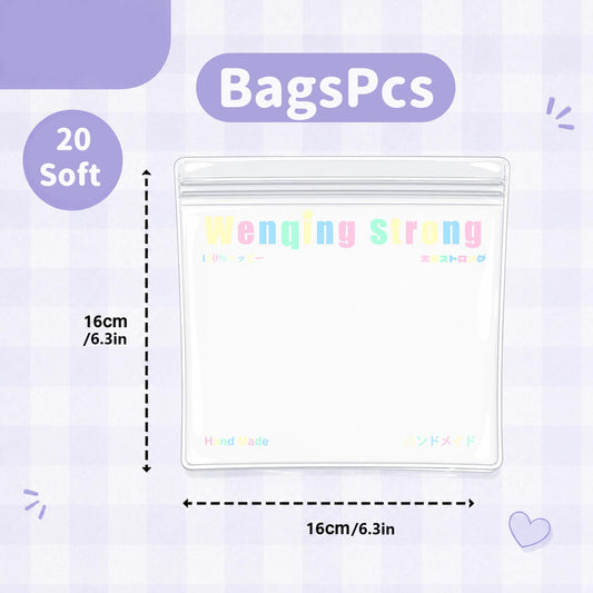 Wenqing Replacement Bags: 20 each of sizes 15x15，16×16, 17×17, and 19×19.