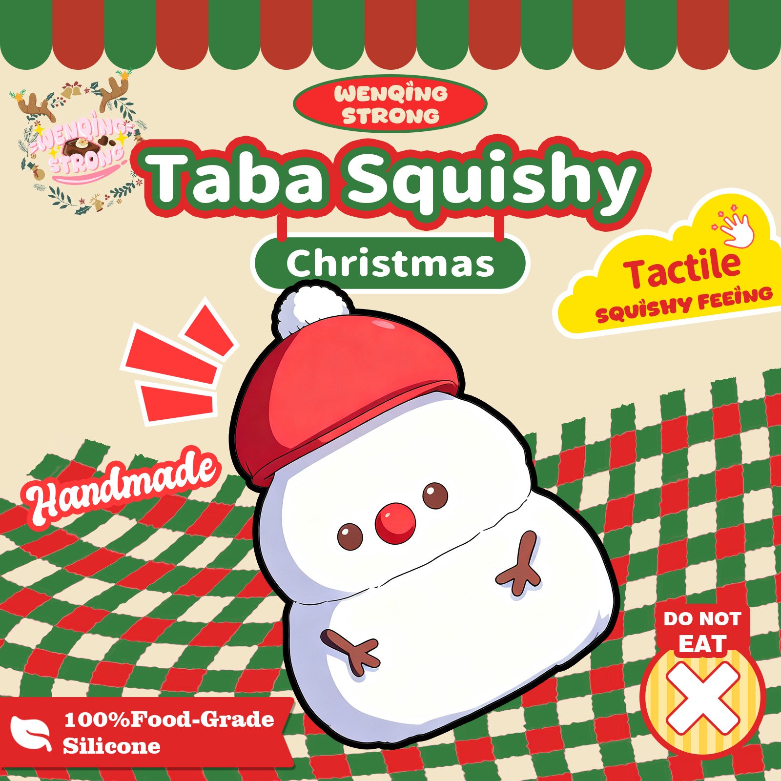 Hat Snowman Taba Squishy